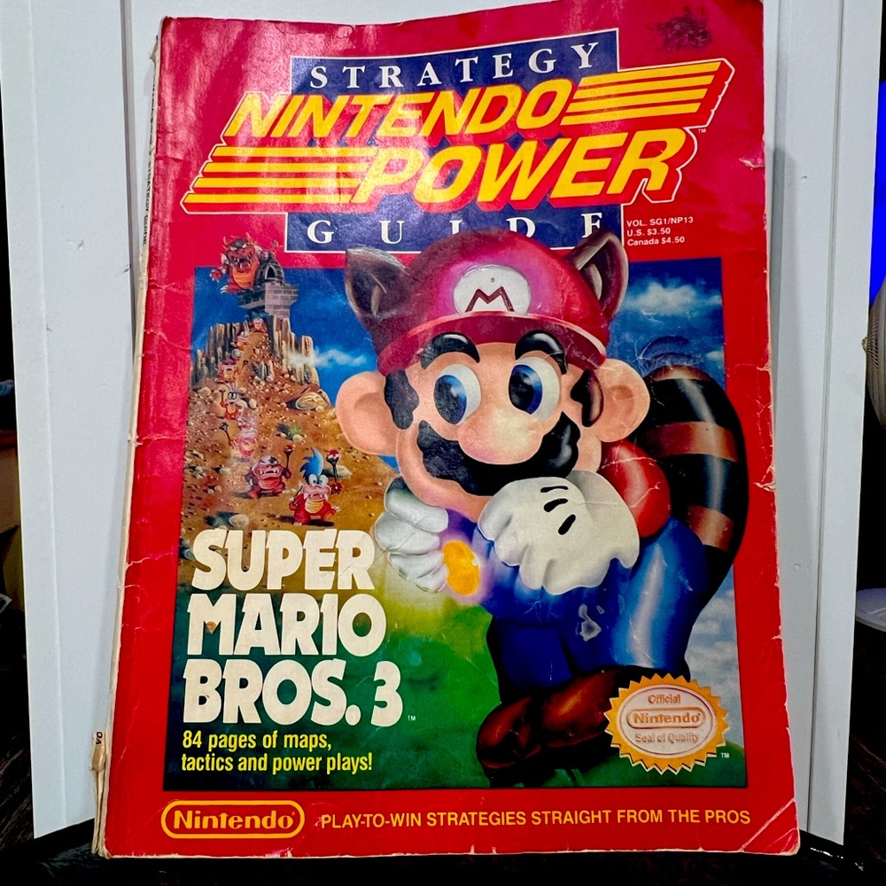 vintage Super Mario Bros. 3 strategy guide from Nintendo Power
